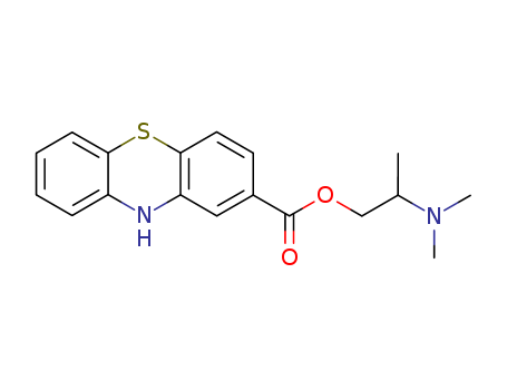 10H-Phenothiazine-2-carboxylicacid, 2-(dimethylamino)propylester cas  10553-90-9