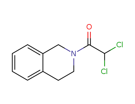 Molecular Structure of 10579-62-1 (2,2-dichloro-1-(3,4-dihydroisoquinolin-2(1H)-yl)ethanone)