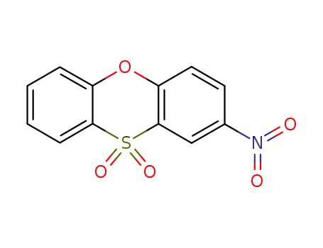 Molecular Structure of 105583-03-7 (2-Nitrophenoxathiin-10,10-dioxide)