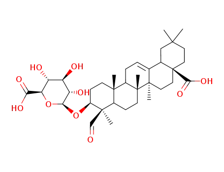 (2S,3S,4S,5R,6R)-6-[[(4S,4aR,6aR,6bS,8aS,14aR,14bR)-8a-carboxy-4-formyl-4,6a,6b,11,11,14b-hexamethyl-1,2,3,4a,5,6,7,8,9,10,12,12a,14,14a-tetradecahydropicen-3-yl]oxy]-3,4,5-trihydroxyoxane-2-carboxylic acid