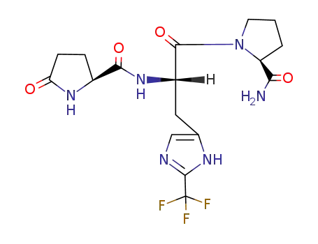Molecular Structure of 92484-23-6 (thyrotropin-releasing hormone, 2-fluoromethylimidazole-)