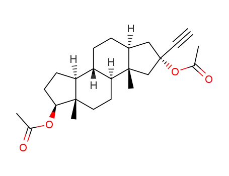 2α,17β-Diacetoxy-2β-ethinyl-A-nor-5α-androstan