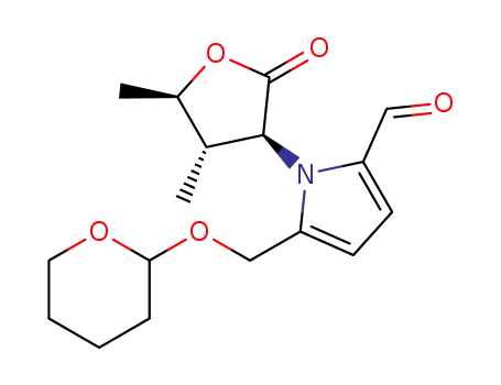 1-((3S,4S,5R)-4,5-Dimethyl-2-oxotetrahydrofuran-3-yl)-5-((tetrahydro-2H-pyran-2-yloxy)methyl)-1H-pyrrole-2-carbaldehyde