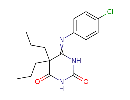 6-[(4-chlorophenyl)amino]-5,5-dipropylpyrimidine-2,4(3H,5H)-dione