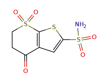 4,7,7-Trioxo-5,6-dihydrothieno[2,3-b]thiopyran-2-sulfonamide