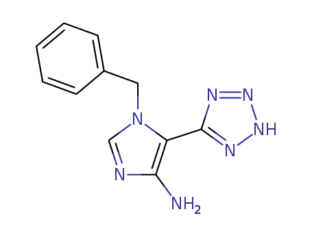 1H-Imidazol-4-amine,1-(phenylmethyl)-5-(2H-tetrazol-5-yl)- cas  10553-42-1