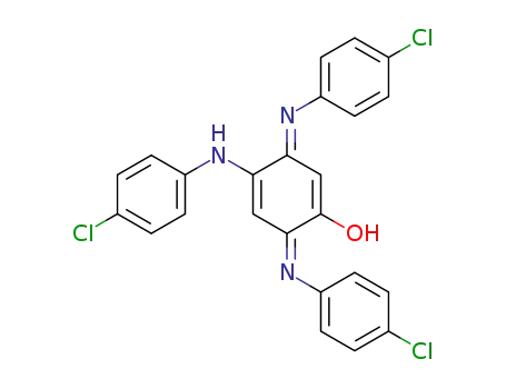Molecular Structure of 105245-37-2 ((4E)-2,5-bis[(4-chlorophenyl)amino]-4-[(4-chlorophenyl)imino]cyclohexa-2,5-dien-1-one)