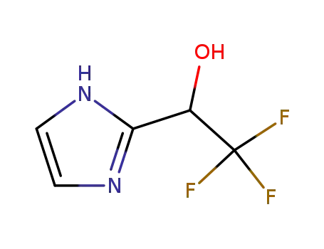 Molecular Structure of 105480-22-6 (1H-Imidazole-2-methanol,  -alpha--(trifluoromethyl)-)