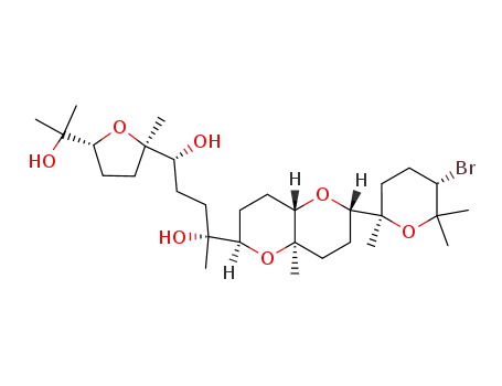(1R,4S)-4-{(2R,4aR,6R,8aS)-6-[(2S,5R)-5-bromo-2,6,6-trimethyltetrahydro-2H-pyran-2-yl]-8a-methyloctahydropyrano[3,2-b]pyran-2-yl}-1-[(2S,5R)-5-(2-hydroxypropan-2-yl)-2-methyltetrahydrofuran-2-yl]pentane-1,4-diol (non-preferred name)