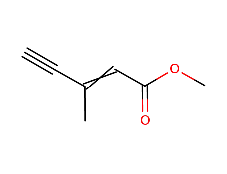 Molecular Structure of 71572-66-2 (methyl 3-methylpent-2-en-4-ynoate)