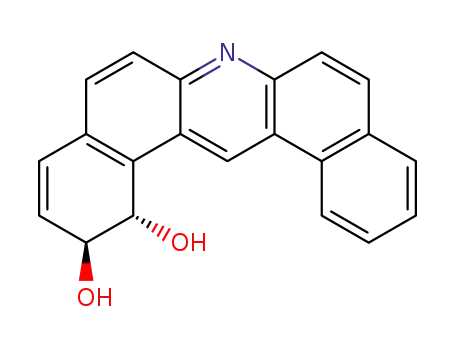 Molecular Structure of 105467-75-2 (TRANS-DIBENZ(A,J)ACRIDINE-1,2-DIHYDRODIOL)
