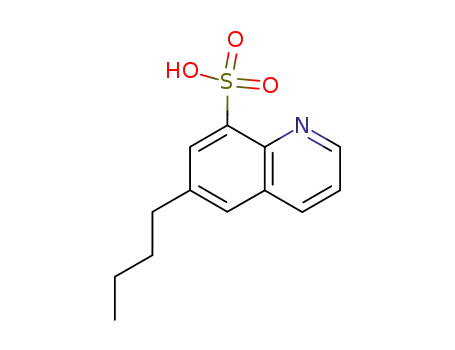 Molecular Structure of 105911-74-8 (8-Quinolinesulfonic  acid,  6-butyl-)