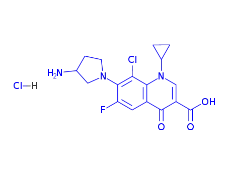 Clinafloxacin hydrochloride