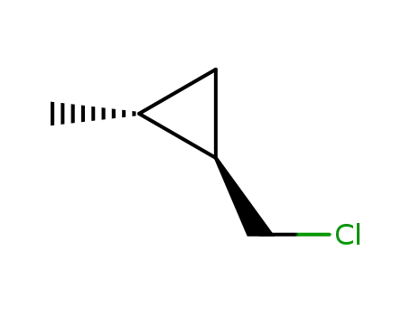 Molecular Structure of 10524-04-6 ((1R,2R)-cis-1-(ChloroMethyl)-2-Methylcyclopropane)
