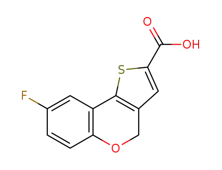 8-FLUORO-4H-THIENO[3,2-C]CHROMENE-2-CARBOXYLIC ACID