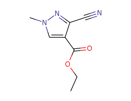 3-cyano-1-methyl-1H-pyrazole-4-carboxylic acid ethyl ester