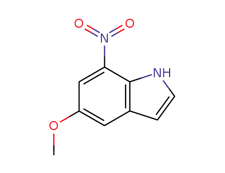 Molecular Structure of 10553-10-3 (5-METHOXY-7-NITROINDOLE)