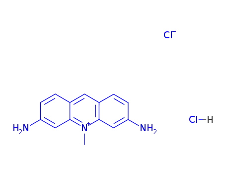 Molecular Structure of 6034-59-9 (3,6-diamino-10-methylacridinium chloride monohydrochloride)