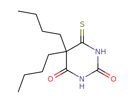 2,4(1H,3H)-Pyrimidinedione, dihydro-5,5-dibutyl-6-thioxo-
