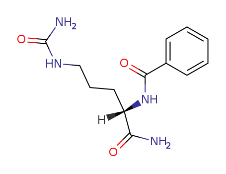 Molecular Structure of 10537-27-6 (N-[(2S)-1-amino-5-(carbamoylamino)-1-oxopentan-2-yl]benzamide)