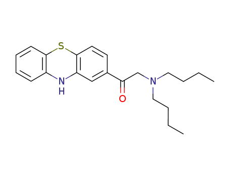 Molecular Structure of 10553-99-8 (2-(dibutylamino)-1-(10H-phenothiazin-2-yl)ethanone)