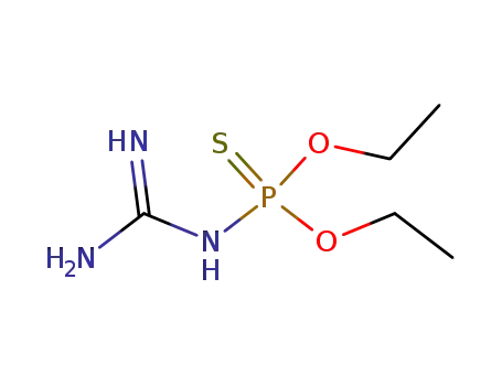 Molecular Structure of 10539-37-4 (N-Amidinophosphoramidothioic acid O,O-diethyl ester)