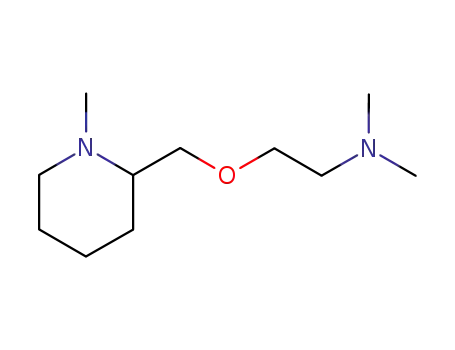 Molecular Structure of 105974-93-4 (N,N-dimethyl-2-[(1-methylpiperidin-2-yl)methoxy]ethanamine)