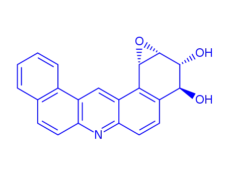 Molecular Structure of 105467-73-0 ((1aR,2S,3R,13cS)-1a,2,3,13c-tetrahydrobenzo[a][1]benzoxireno[3,2-j]acridine-2,3-diol)