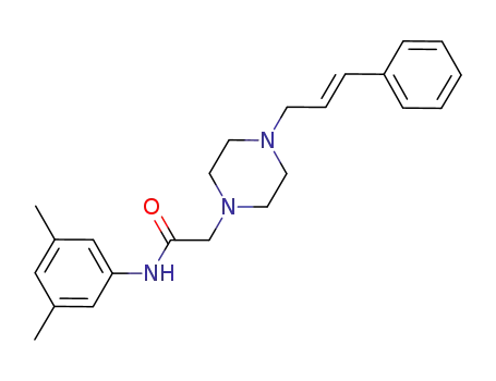 Molecular Structure of 1049984-14-6 (N-(3,5-DIMETHYLPHENYL)-2-[4-(3-PHENYL-2-PROPENYL)PIPERAZINO]ACETAMIDE)