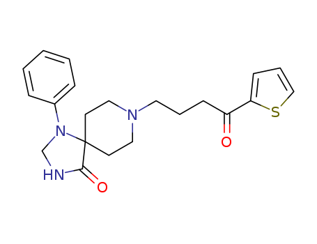 1,3,8-Triazaspiro[4.5]decan-4-one,8-[4-oxo-4-(2-thienyl)butyl]-1-phenyl- cas  1053-15-2