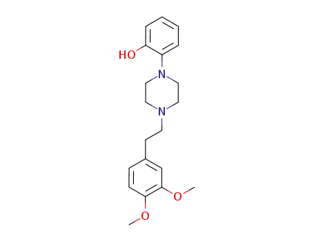 Molecular Structure of 1049-81-6 (2-{4-[2-(3,4-dimethoxyphenyl)ethyl]piperazin-1-yl}phenol)