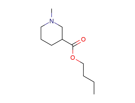 Molecular Structure of 10558-62-0 (butyl 1-methylpiperidine-3-carboxylate)