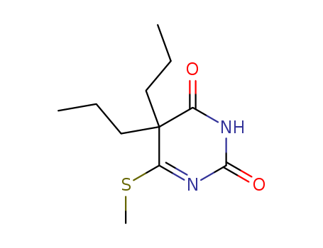 2,4(3H,5H)-Pyrimidinedione,6-(methylthio)-5,5-dipropyl-