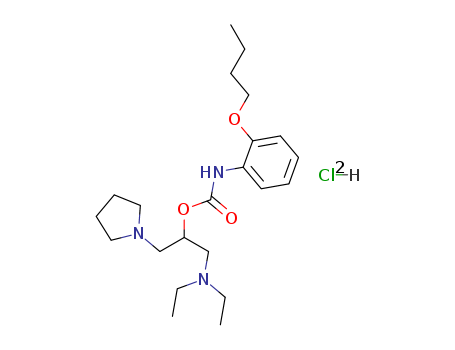 Carbamic acid,(2-butoxyphenyl)-, 1-[(diethylamino)methyl]-2-(1-pyrrolidinyl)ethyl ester,monohydrochloride (9CI)