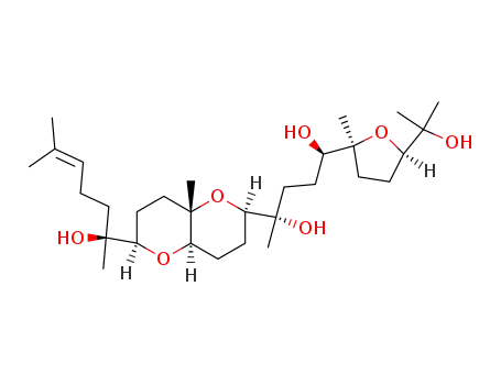 (2R,4aR,6R,8aS)-Octahydro-2-<(1S,4R)-1,4-dihydroxy-4-<(2S,5R)-tetrahydro-5-(1-hydroxy-1-methylethyl)-2-methylfuran-2-yl>-1-methylbutyl>-6-<(S)-1-hydroxy-1,5-dimethylhex-4-enyl>-8a-methylpyrano<3,2-b>pyran