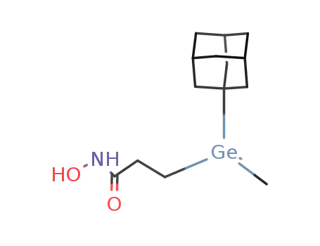 Molecular Structure of 105261-26-5 (3-[dimethyl(tricyclo[3.3.1.1~3,7~]dec-1-yl)germanyl]-N-hydroxypropanamide)