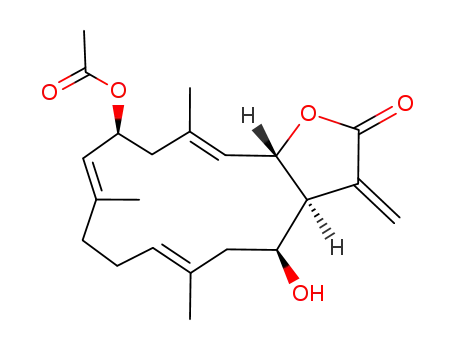[(3aS,4S,6Z,10Z,12S,14Z,15aS)-4-hydroxy-6,10,14-trimethyl-3-methylidene-2-oxo-3a,4,5,8,9,12,13,15a-octahydrocyclotetradeca[b]furan-12-yl] acetate