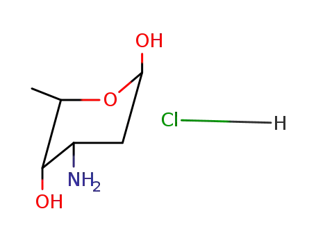 Molecular Structure of 105497-63-0 (L-DAUNOSAMINE, HYDROCHORIDE)