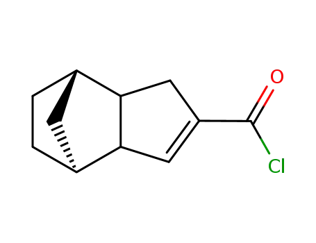 Molecular Structure of 105041-53-0 (4,7-Methanoindene-2-carbonylchloride,3a,4,5,6,7,7a-hexahydro-(6CI))