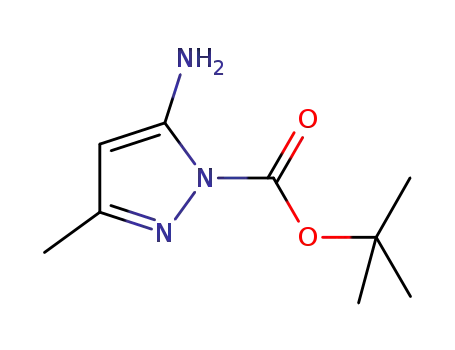Molecular Structure of 1065204-79-6 (tert-butyl5-amino-3-methyl-1H-pyrazole-1-carboxylate)