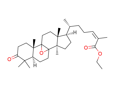 ethyl (6R,Z)-2-methyl-6-((5R,10S,13R,14R,17R)-4,4,10,13,14-pentamethyl-3-oxotetradecahydro-1H-8,9-epoxycyclopenta[a]phenanthren-17-yl)hept-2-enoate