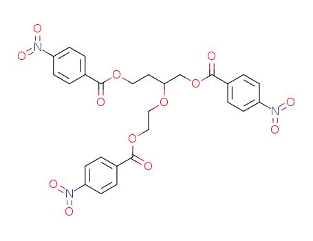 Trinitrobenzoat des (3-Hydroxy-1-hydroxymethyl-propyl)-(2-hydroxy-aethyl)-aether (vom [α](D)<sup>22</sup>:-28grad)