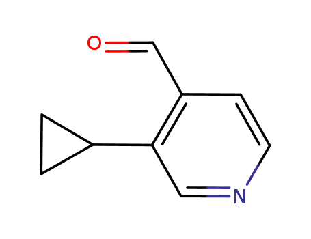 Molecular Structure of 1063960-86-0 (3-cyclopropylisonicotinaldehyde)