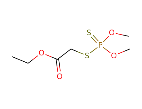 Molecular Structure of 1068-13-9 (ethyl [(dimethoxyphosphorothioyl)sulfanyl]acetate)