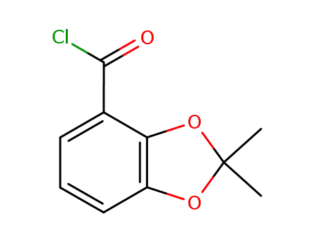 1,3-벤조디옥솔-4-카르보닐 클로라이드, 2,2-디메틸-(9CI)