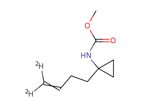 Molecular Structure of 106455-75-8 (Carbamic  acid,  [1-(3-butenyl-4,4-d2)cyclopropyl]-,  methyl  ester  (9CI))