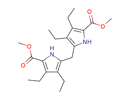 Molecular Structure of 159427-98-2 (5',5'-Bis(methoxycarbonyl)-3,3',4,4'-tetraethylpyrromethane)