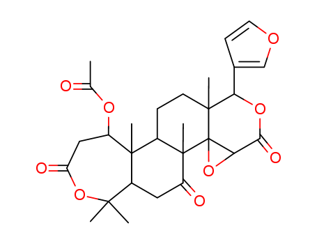 (1S,3aS,4aR,4bR,6aR,11S,11aR,11bR,13aS)-1-(Furan-3-yl)-4b,7,7,11a,13a-pentamethyl-3,5,9-trioxohexadecahydrooxepino[4',3':3,4]benzo[1,2-f]oxireno[2,3-d]isochromen-11-yl acetate