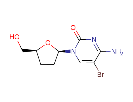 4-amino-5-bromo-1-[(2R,5S)-5-(hydroxymethyl)oxolan-2-yl]pyrimidin-2-one