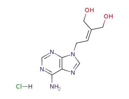 Molecular Structure of 107053-43-0 (9-(4-Hydroxy-3-(hydroxymethyl)-2-butenyl)adenine)